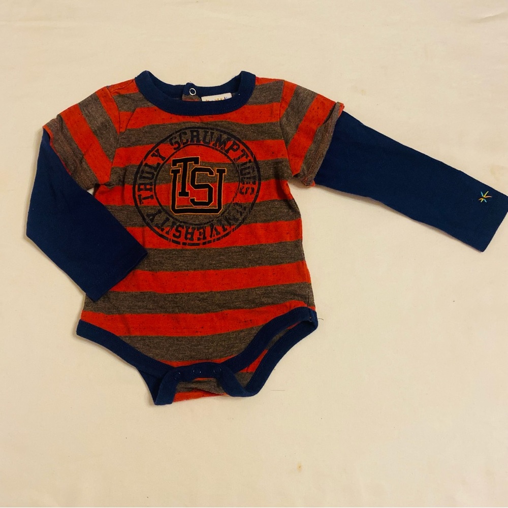 Truly Scrumptious By Heidi Klum Boys Long Sleeve Bodysuit 12 Months